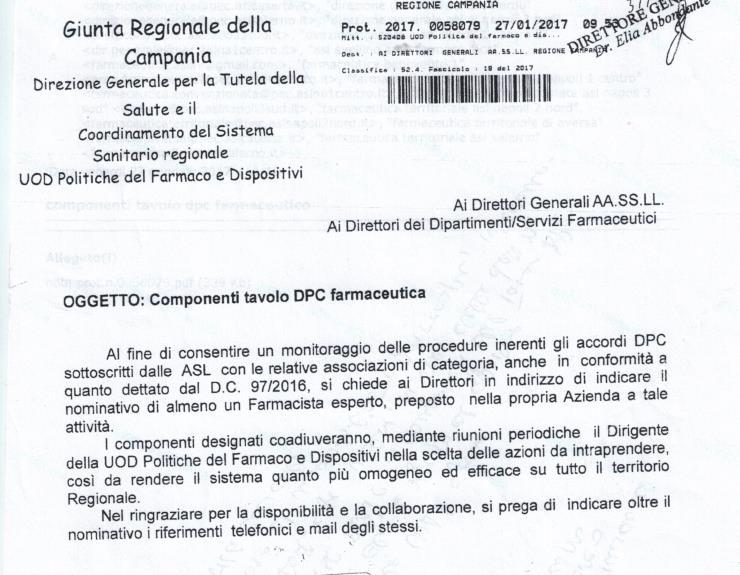 POLITICHE DEL FARMACO E DISPOSITIVI REGIONE