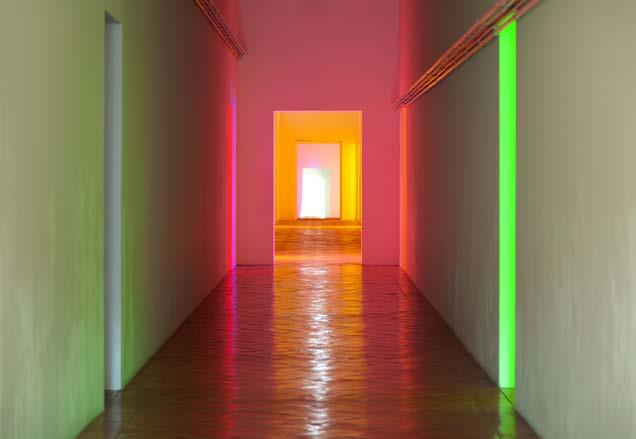 4 - Le sale con le opere di Dan Flavin Dan Flavin è un artista contemporaneo che fa delle opere d arte con le lampade. Flavin usa le lampade fluorescenti.