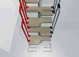 BALAUSTRA SUPPLEMENTARE È necessaria per proteggere l apertura del piano superiore. È un modulo componibile da 0 cm, composto da 0 colonnine, corrimano e fissaggi.