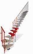 Komoda / scheda tecnica Komoda è composta da gradini con alzate e da un lato ringhiera. I gradini completi di ringhiera sono larghi cm o cm.