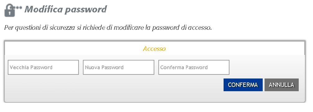 2. decidere una seconda password denominata