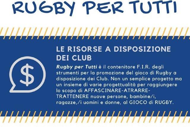 Il Corso ESR è una delle azioni del Progetto RUGBY PER