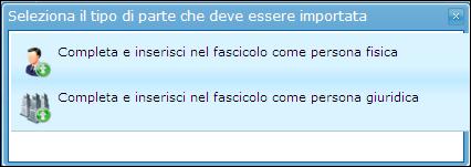 La scheda Parti presenta quindi una ripartizione fra Parti fascicolo Quadra e Parti del fascicolo Polisweb corrispondente (Figura