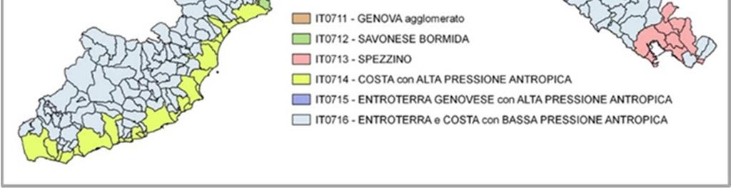 155/2010 la Regione Liguria ha provveduto ad adottare, con la dgr n.44 del 24.01.2014 la zonizzazione per quanto attiene alla protezione della salute umana.