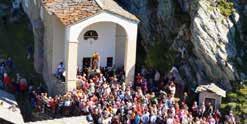 MERENDA SINOIRA Località Sacairi Valprato Soana 9 agosto 2018 Ore 18,00: bruschette e tomini FESTA DI S. BESSO San Besso Fraz. Campiglia Valprato Soana 10 agosto 2018 Ore 10,00: S.