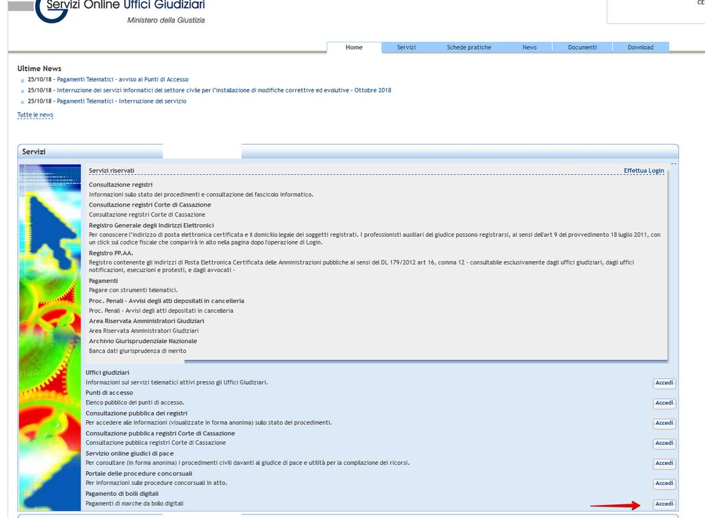 11. Pagamento bollo digitale Per pagare il bollo è necessario connettersi al sito pst.giustizia.