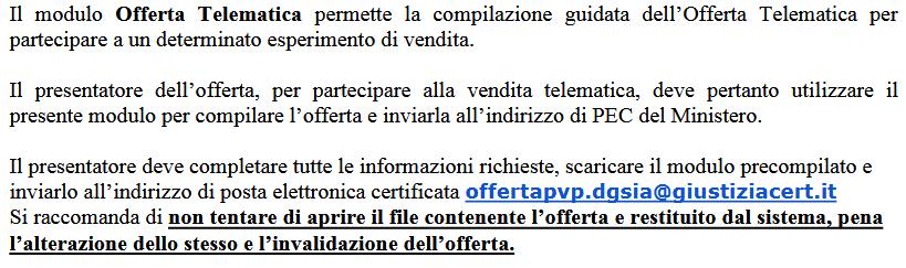 12. Invio PEC al Ministero (offertapvp.dgsia@giustiziacert.