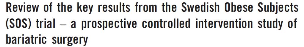 Swedish Obese Subjects (SOS)