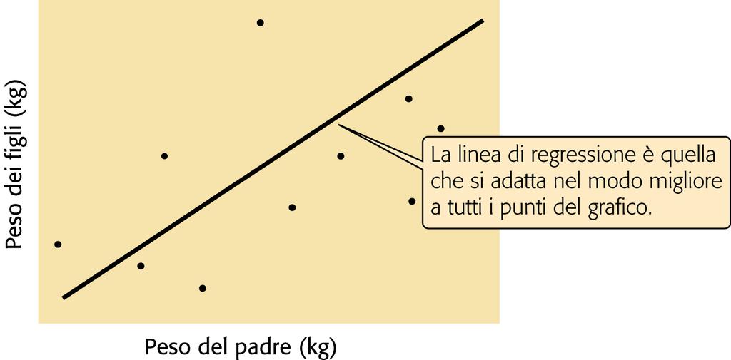 Coefficiente di regressione (b) Indica l entità dell aumento di y all aumentare di x.