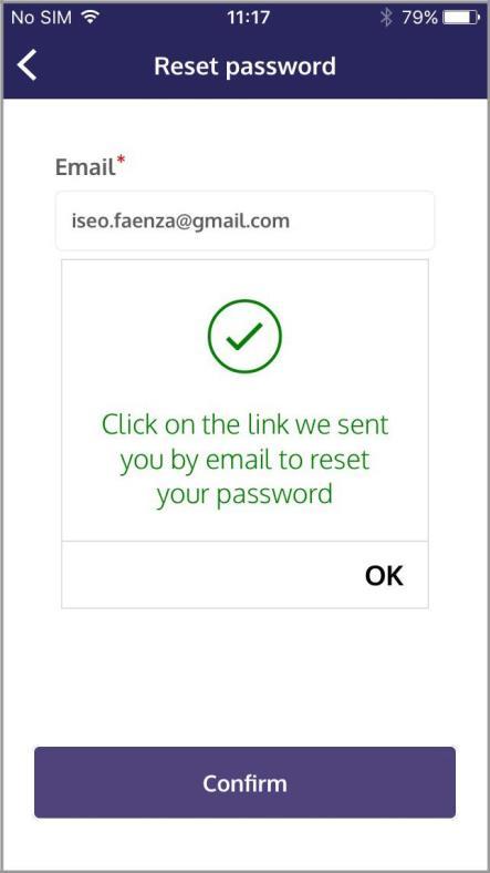 Funzioni base Password dimenticata Clicca OK Entra nel tuo account email Argo Host