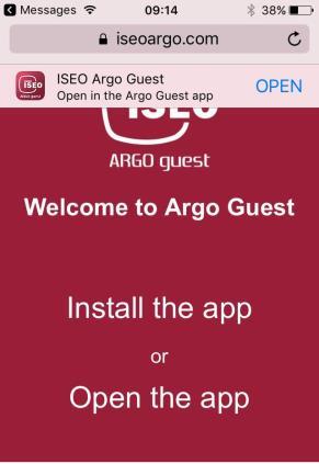 Risoluzione dei problemi Messaggi Errore Argo Guest Errori Significato Cosa fare Apertura porta... Il Cliente ha premuto sull icona 1) Attendi il time-out apertura porta(15sec.