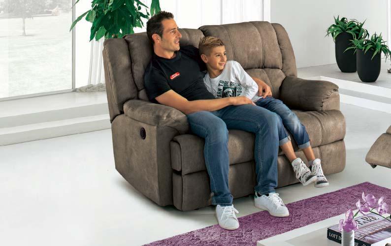 257 20 48 394 66 con 2 recliner manuali c cm 50x85x98h SN4X c DIVANO 2