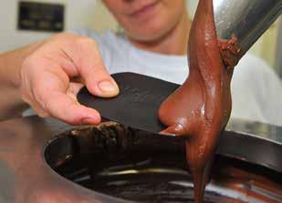 Punto di forza della produzione naturalmente è il cioccolato gianduja