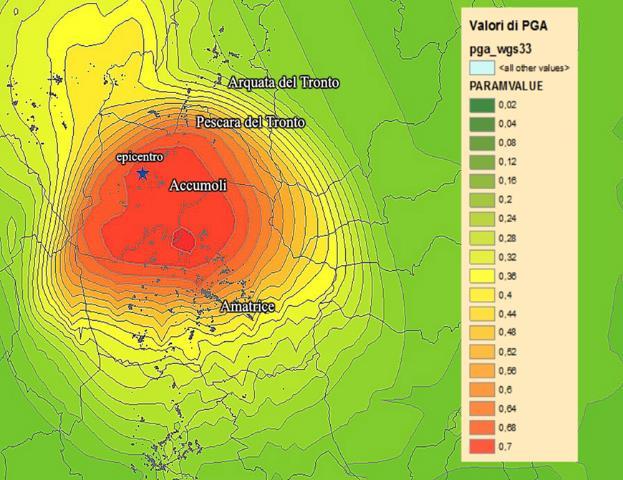 Uno studio di primo livello di zonazione sismica è stato proprio quella di valutare se le frane indotte dai sismi di Agosto e del 30 Ottobre fossero comprese nelle aree prevedibili da Keefer.