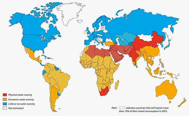 La Sfida principale: CARENZA IDRICA In meno di 30 anni la migrazione verso i centri urbani concentrerà 7-8 miliardi di persone in megalopoli o città che richiederanno più acqua dolce di quella