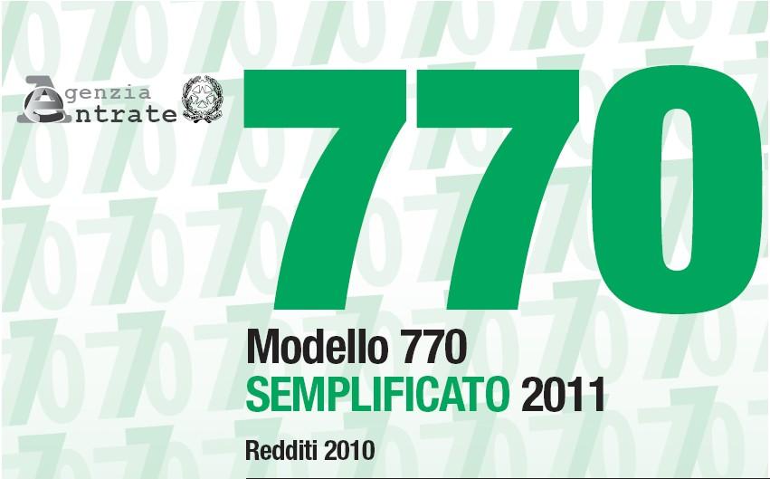 Vicenza, 15 Giugno 2011 Il Modello 770 / 2010 Semplificato Novità