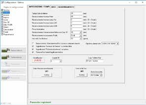 Teleprogrammazione locale e remota La programmazione di tutti i parametri si effettua in modo semplice ed intuitivo mediante il software Sicep Connect.