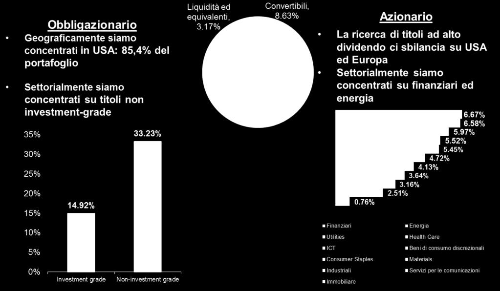 Per quanto riguarda l azionario, è sbilanciato su Usa ed Europa.