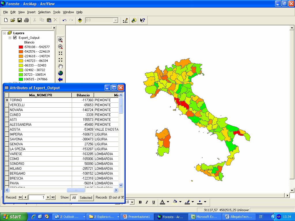 Atlante sulle biomasse in Italia GIS Web Site Pruning Waste