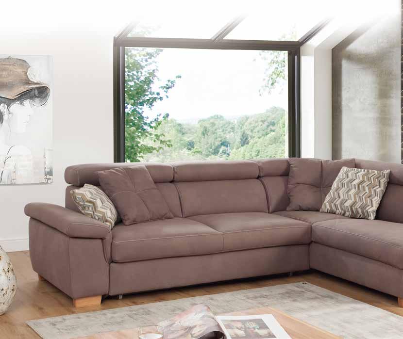 Sempre il prezzo più basso divano angolare DIVNO NGOLRE, colore: marrone scuro, dimensioni: 292x208 cm.