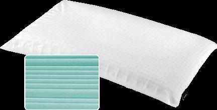 Tessuto: puro cotone 100%, non sfoderabile Dimensioni: 70x40 cm Struttura indicata a chi dorme sulla schiena o di fianco.