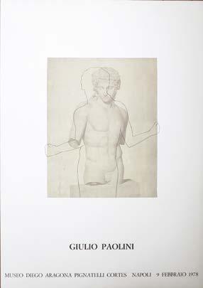 113. PAOLINI Giulio (Genova 1940), Giulio Paolini, Napoli, Museo Diego Aragona Pignatelli Cortes, 1978, 69,1x99 cm.