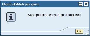 Figura 9 Conferma salvataggio dell assegnazione Qualora non si volessero salvare i dati relativi all assegnazione in elaborazione, è possibile uscire dall assegnazione, abbandonando la sezione di