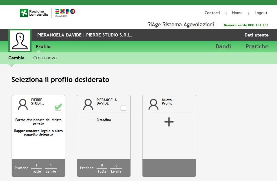 del software di gestione CrsManger disponibile sul sito www.crs.regone.lmbardia.