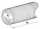 10MT 46259 127 10M TUBO ALLUMINIO Ø 152 10MT 46260 152 10M TUBO ALLUMINIO Ø 160 10MT 46261 160 10M TUBO ALLUMINIO Ø 203 10MT 46263 203 10M TUBO FLESSIBILE IN ALLUMINIO Tubo flessibile in alluminio,