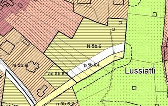 Art. 100.15 N 5b.6 UBICAZIONE : L area è ubicata in via Rosta ( interno) (Distretto D5b - Tav di PRGC 2b) Superficie territoriale mq 5.