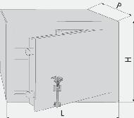 CISA CASSEFORTI Casseforti da Mobile a Chiave Frontale in acciaio spessore 10 mm. (12 mm. per dimensioni 420x550 e 490x620). Assemblaggio dei componenti di tenuta con robuste saldature.