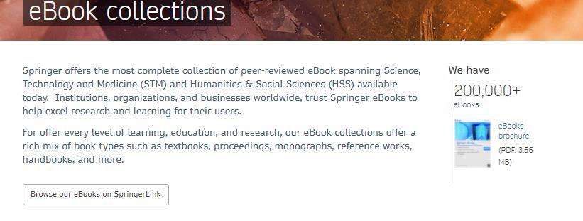 9 Accesso agli Ebooks: SpringerLink L accesso