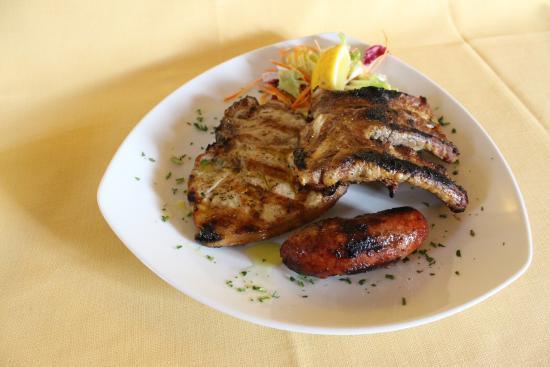 SECONDI PIATTI COPPA ARROSTO ( Coppa di Maiale al Forno alla Piacentina) 8,00 [*] GRIGLIATINA MISTA DI MAIALE (Braciola,