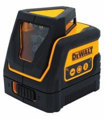 50 mt con ricevitore Utilizzabile con un ricevitore per linee DEWALT Precisione +/- 3mm/mt Attacco treppiede ¼"F Supporto magnetico TRACCIATORE AUTOLIVELLANTE MULTILINEE