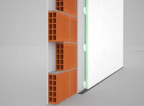 liminari interni SOLUZIONE 2 - CALCOLATA prima parete laterizio forato 8 strato isolante Isolmant IsolGypsum GP 3,25 spessore totale