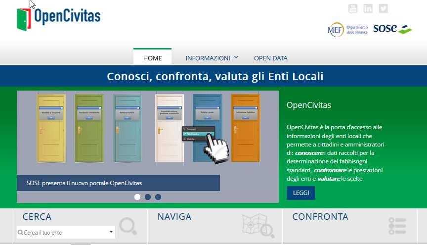 Permette di: CONOSCERE i dati raccolti per la determinazione dei Fabbisogni