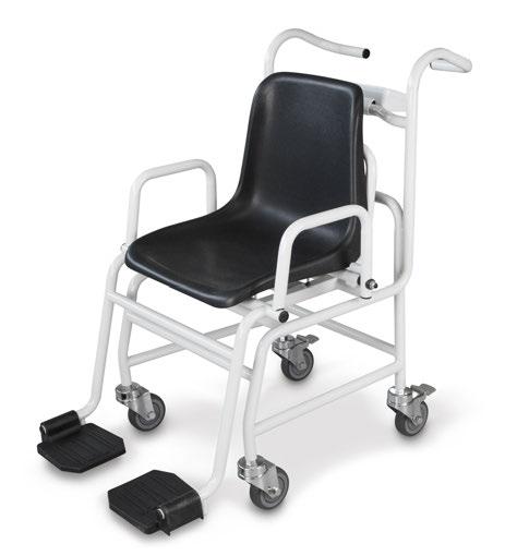 Sedia pesapersone MCD PROFESSIONAL CARE Sedia pesapersone mobile nel design ergonomico ottimizzato per una pesatura sicura e confortevole Questa sedia pesapersone è lo strumento di misura ideale per