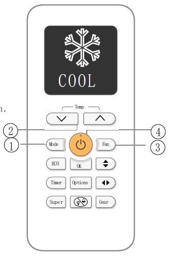 percepita in ambiente e la temperatura impostata. 1. Premere MODE sino a selezionare AUTO 2. Selezionare la temperatura desiderata con i pulsanti e 3.