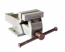 UT0000500020A 20 mm 30 mm 6 kg 446,4 UT0000500050A 50 mm 75 mm 24 kg 685,32 Morse da banco Eco vice Morsa parallela, costruita interamente con piatti d acciaio; ganasce in acciaio