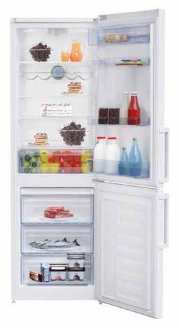 COMBINATI COMBINATI 5 RCSA 0K W Frigorifero Statico RCSA 0K0 PT Frigorifero Statico Bianco Statico freezer: 90 l cassetti scorrevoli Inox Look Statico freezer: 90 l