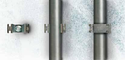 Elementi di fissaggio Collari Speed Fi - art. 6044 I collari speedy fix in acciaio zincato sono prodotti da nastro di acciaio Fe60 rilaminato e successivamente zincati elettroliticamente.