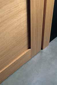 natural oak hinged door.