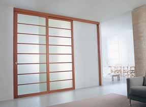 Twin cherry sliding doors with