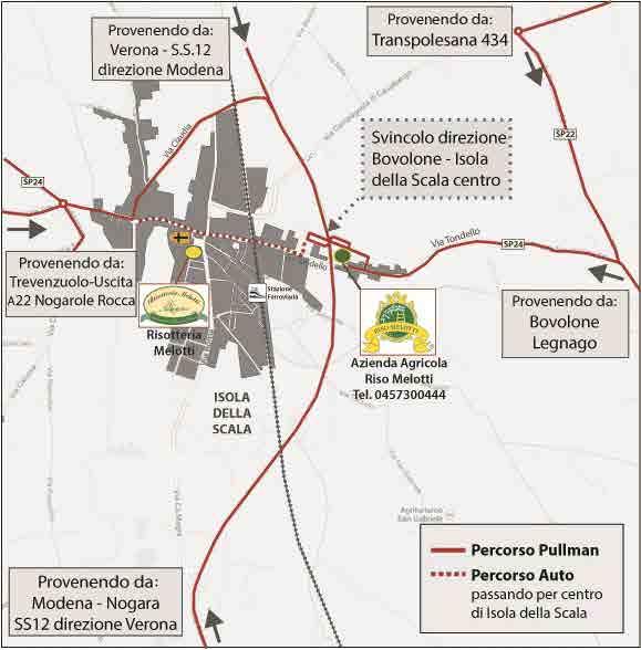 Da Autostrada: - A 22 del Brennero, uscita Nogarole