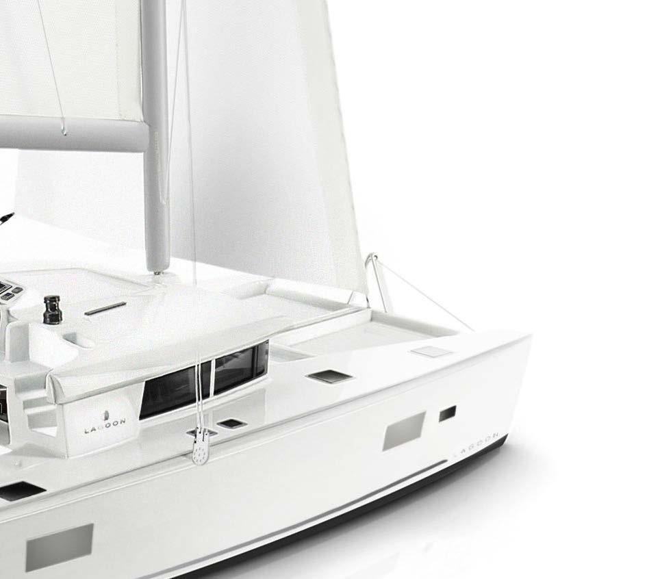 Il Catamarano Dotazioni Il Catamarano è dotato di pannelli solari, radar per la crociera, sistema di navigazione GPS, ecoscandaglio, un gommone tender per gli sport acquatici ed utile per l accesso