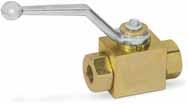 VS2 Valvola a sfera 2 vie - tipo VS2 Two way ball valve - type VS2 Caratteristiche: Valvole a sfera 2 vie a alta pressione Two ways high pressure ball valve Esecuzione standard in acciaio con alta