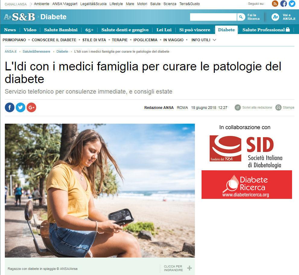 L'Idi, Istituto dermopatico dell'immacolata di Roma, si mette a disposizione dei medici di famiglia che hanno in cura pazienti diabetici.