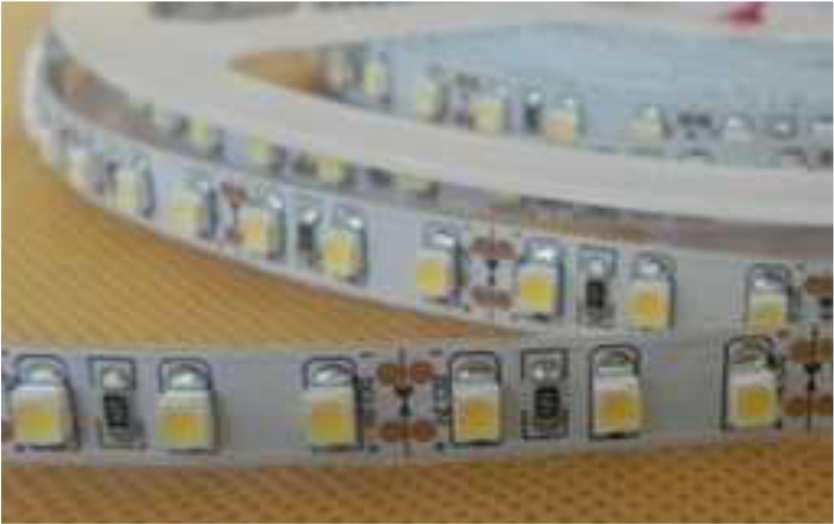 73 STRISCE LED FLEX 4,8W MT 12V/24V DC IP20 60 LED METRO CIP LED 3528 2700K 3000K 6500K ROSSO/VERDE/BLU/GIALLO STRISCE