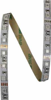 Strip LED Strip - 24V 14,4W/mt Striscia LED flessibile 14,4 W/mt. Disponibile in versione IP20 e IP66. CRI maggiore di 90 (>90).