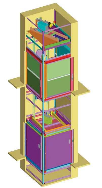 Riduzione degli spazi e dei costi di gestione Microlift è stato progettato per ridurre al minimo gli ingombri del vano